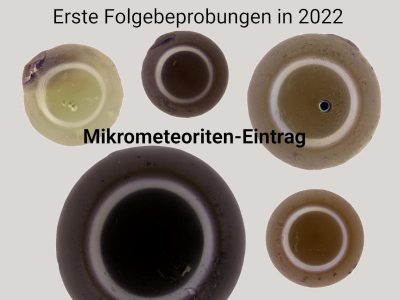 Analyse des Mikrometeoriten-Eintrags durch wiederholte Beprobung zweier Dächer in Berlin: Die drei ersten Beprobungen in 2022