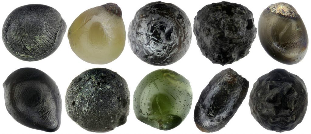 Zehn Mikrometeorite gefunden auf Gebäudedächern